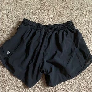 black lulu lemon hottie hot shorts long